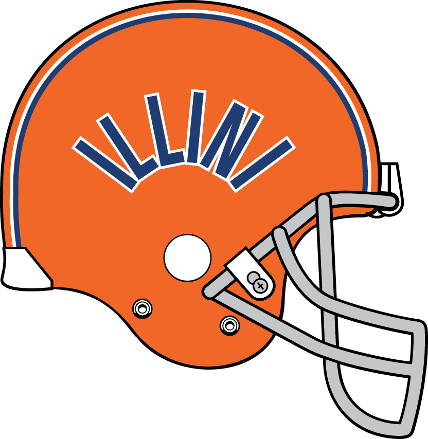 Illinois Fighting Illini 1980-1982 Helmet Logo iron on transfers for clothing